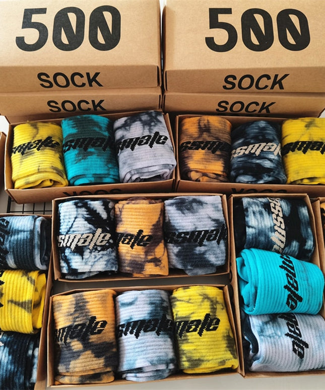 Skarpetki męskie długie 3 pary w pudełku zestaw prezentowy