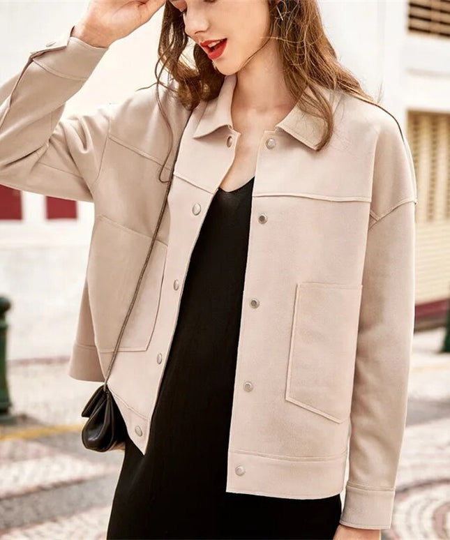 Damska kurtka przejściowa z kieszeniami