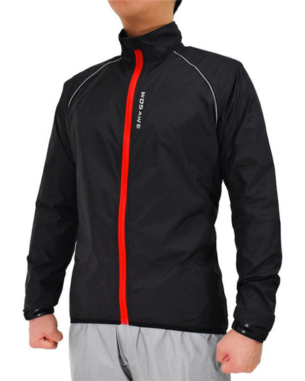 Męska kurtka przejściowa przeciwdeszczowa z odblaskowymi wstawkami