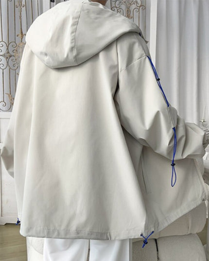 Męska kurtka przejściowa oversize z kapturem