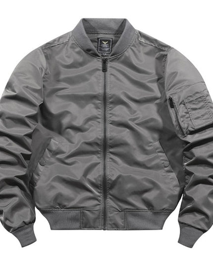 Męska kurtka przejściowa bomberka klasyczna z marszczeniami