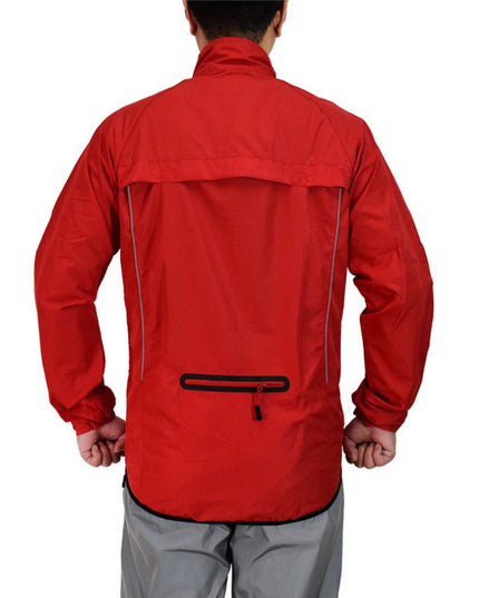 Męska kurtka przejściowa przeciwdeszczowa z odblaskowymi wstawkami