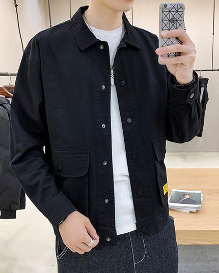 Męska kurtka przejściowa klasyczna luźna