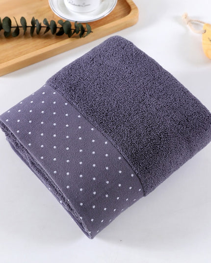 Ręcznik łazienkowy kąpielowy bawełniany w kropki