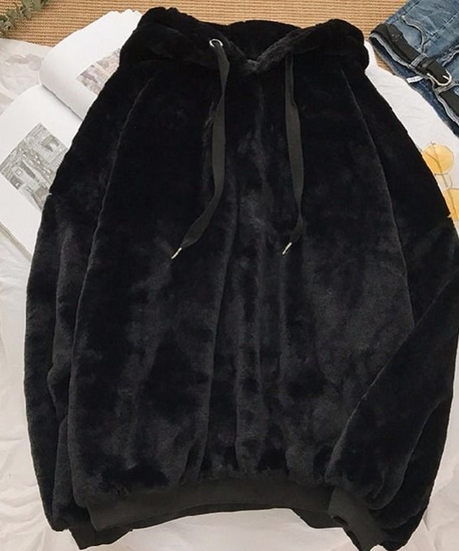 Damska bluza polarowa z kapturem nierozpinana