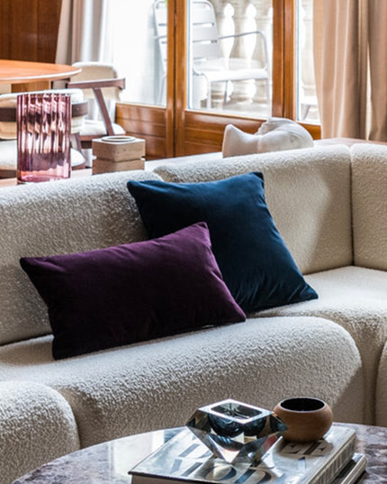 Poszewka na poduszkę welurowa w jednolitym kolorze