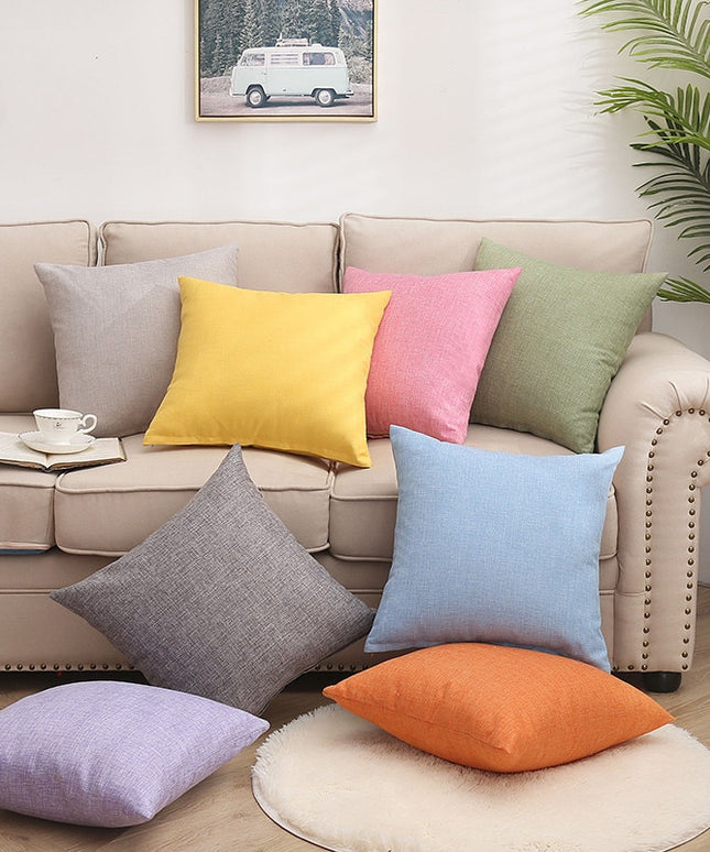 Poszewka na poduszkę gładka w pastelowych kolorach