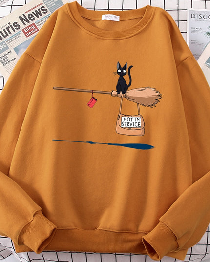 Damska bluza bez kaptura z nadrukiem