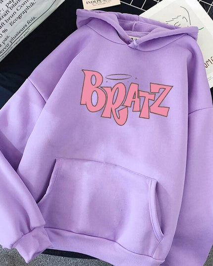 Damska bluza z kapturem z logo BRATZ