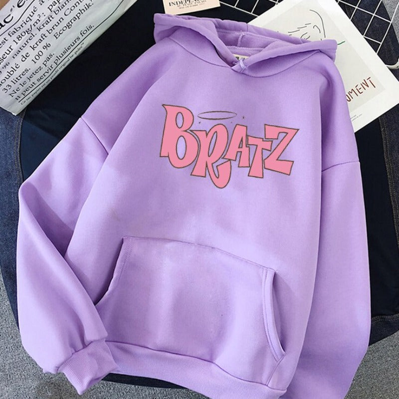 Damska bluza z kapturem z logo BRATZ