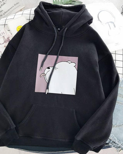 Damska bluza z nadrukiem z misiem