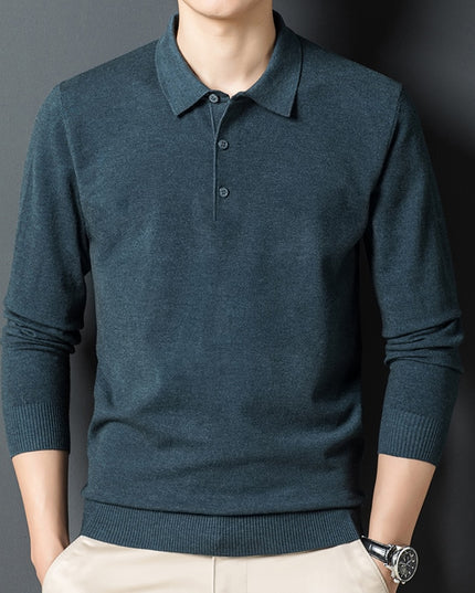 Męski sweter rozpinany z kołnierzykiem