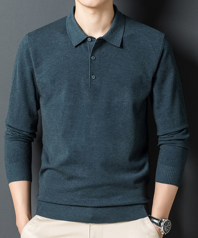 Męski sweter rozpinany z kołnierzykiem