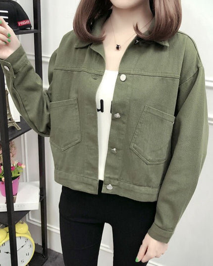 Damska kurtka jeansowa klasyczna o prostym kroju