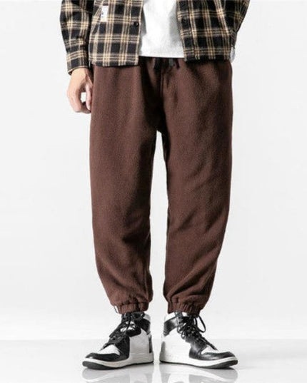 Męskie spodnie dresowe z wiązaniem