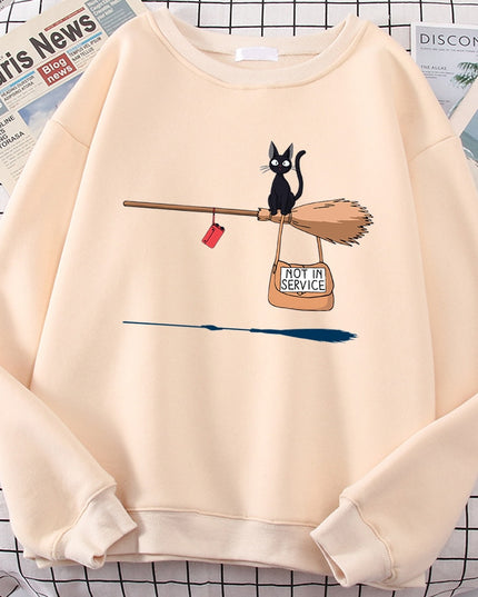 Damska bluza bez kaptura z nadrukiem