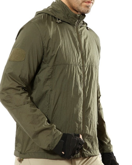 Męska kurtka przejściowa przeciwdeszczowa wiatrówka