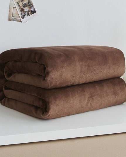 Koc miękki w jednolitych kolorach