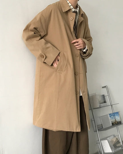 Męski płaszcz oversize do kolan