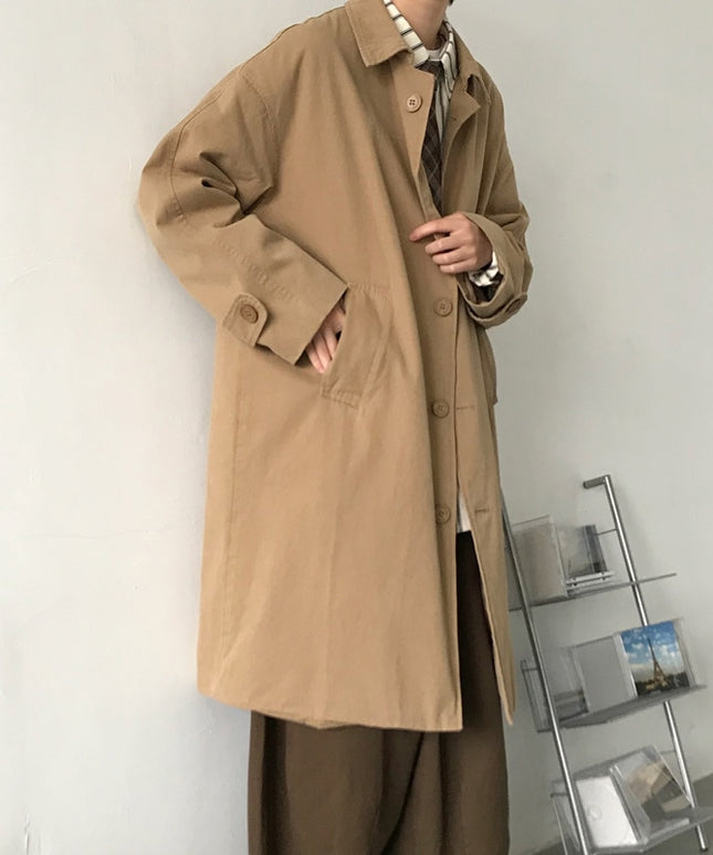 Męski płaszcz oversize do kolan