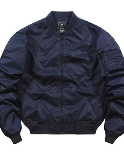 Męska kurtka przejściowa bomberka klasyczna z marszczeniami