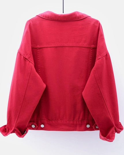 Damska kurtka jeansowa klasyczna o prostym kroju