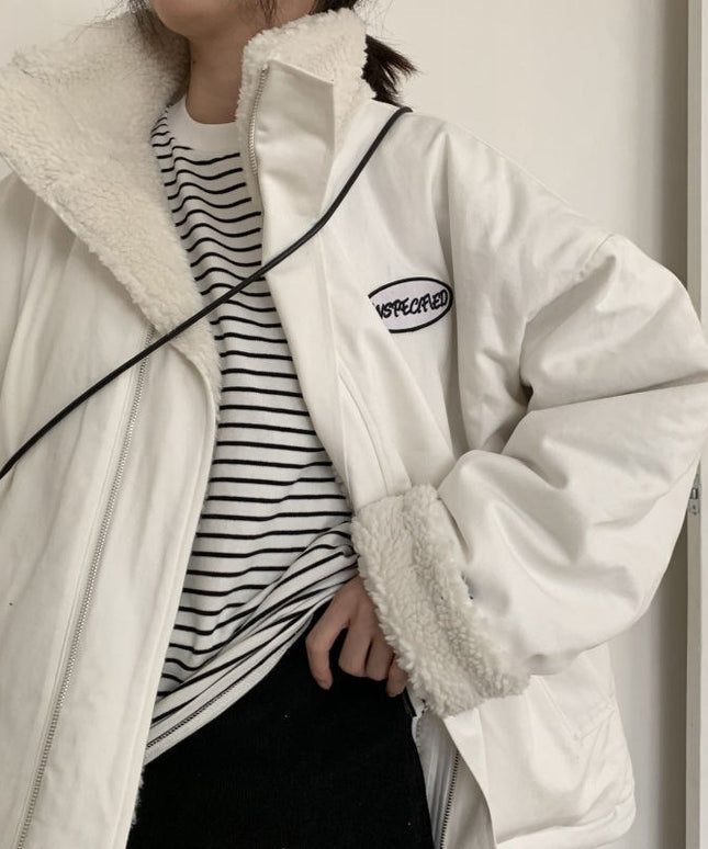 Damska kurtka zimowa oversize vintage