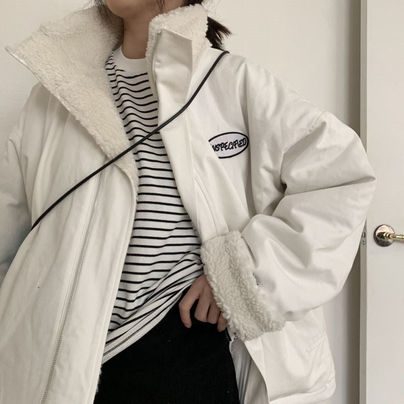 Damska kurtka zimowa oversize vintage