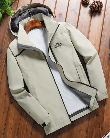 Męska kurtka przejściowa z odpinanym kapturem