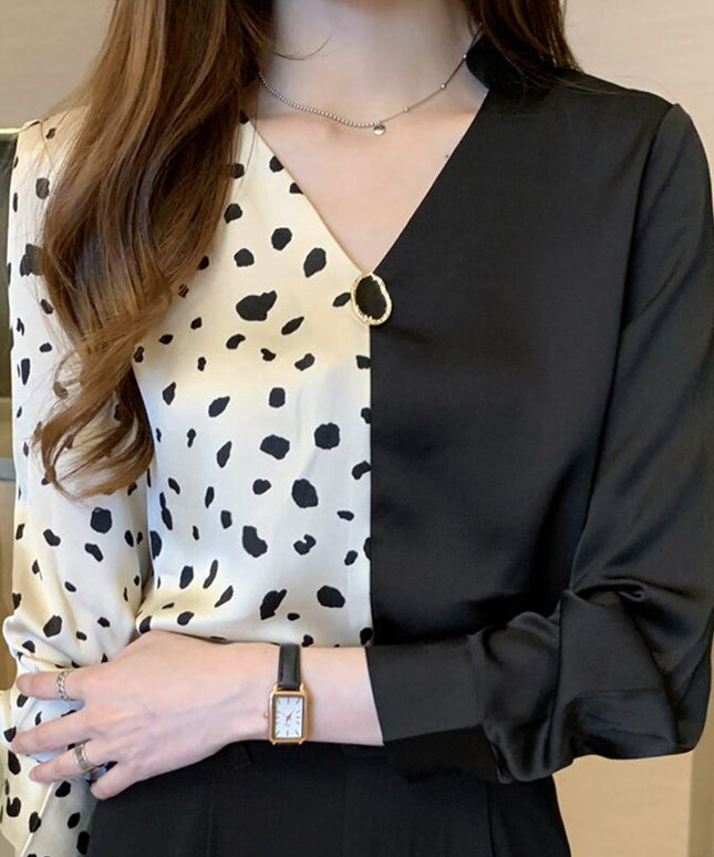 Damska koszula dwukolorowa