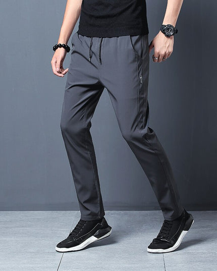 Męskie spodnie dresowe z zapinanymi kieszeniami