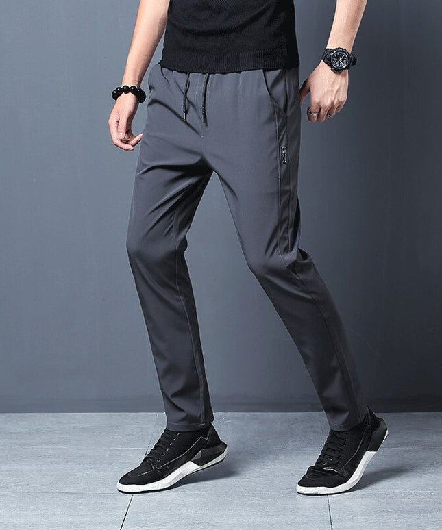 Męskie spodnie dresowe z zapinanymi kieszeniami