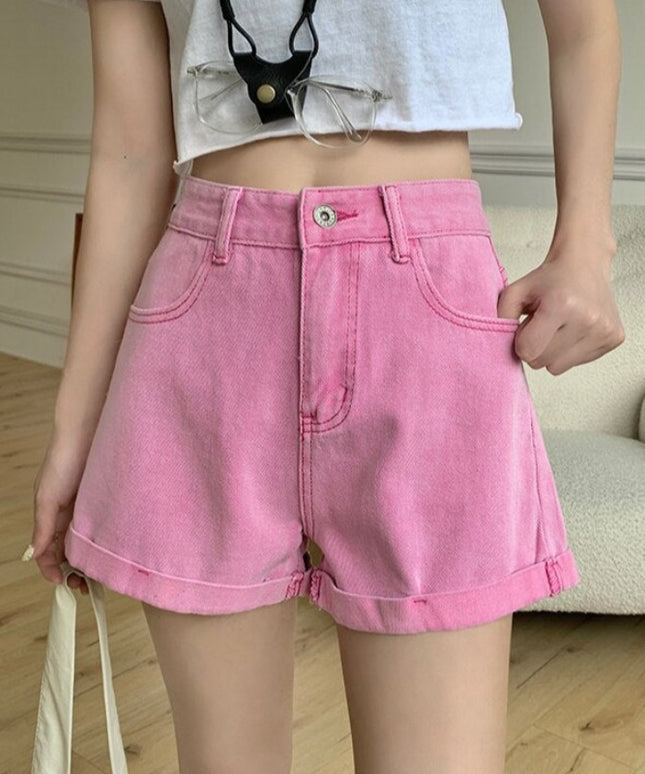 Damskie szorty jeansowe z wysokim stanem