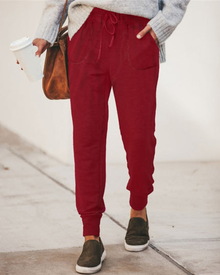 Damskie spodnie dresowe ze zwężanymi nogawkami