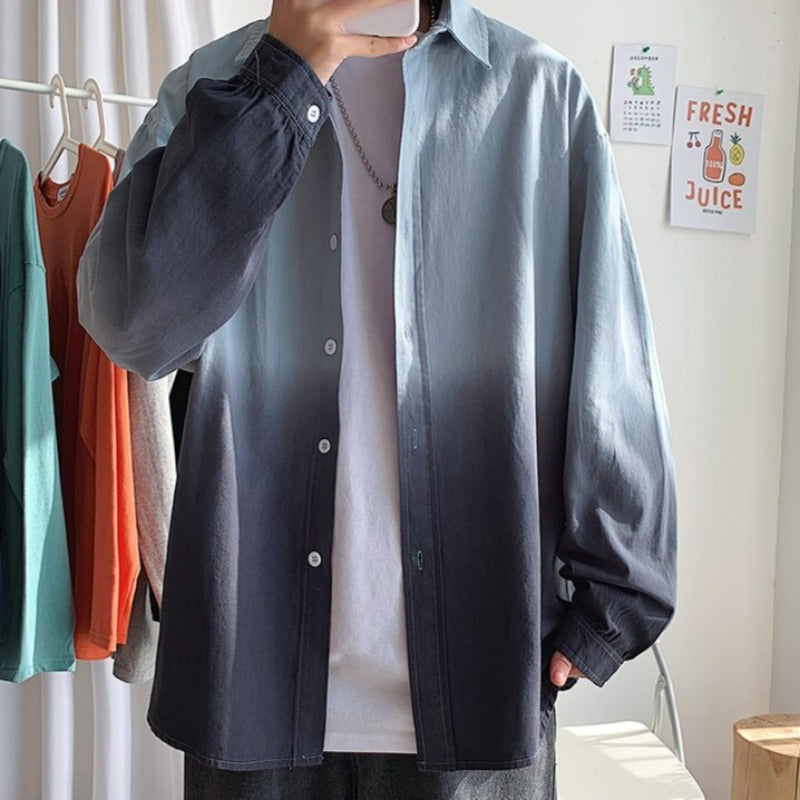 Męska koszula oversize tie dye