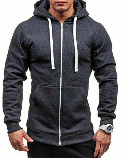 Męska bluza z kapturem rozpinana