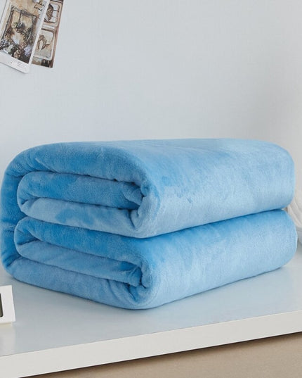 Koc miękki w jednolitych kolorach