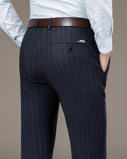 Męskie spodnie chinosy w paski