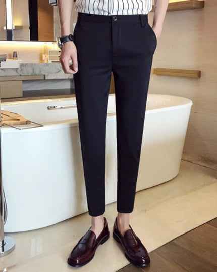 Meskie spodnie chinosy z elastycznej tkaniny