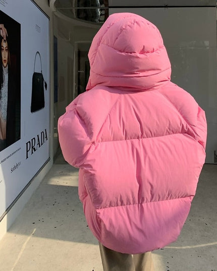 Damska kurtka zimowa o kroju oversize