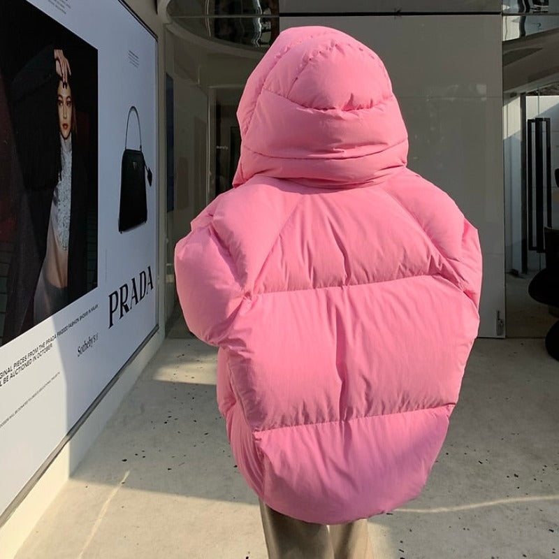 Damska kurtka zimowa o kroju oversize