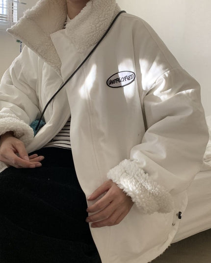 Damska kurtka zimowa oversize vintage