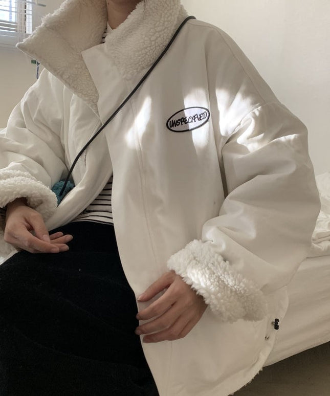 Damska kurtka zimowa oversize vintage