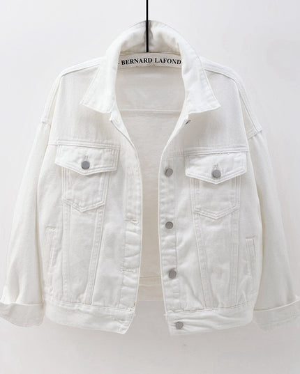 Damska kurtka jeansowa klasyczna o prostym kroju