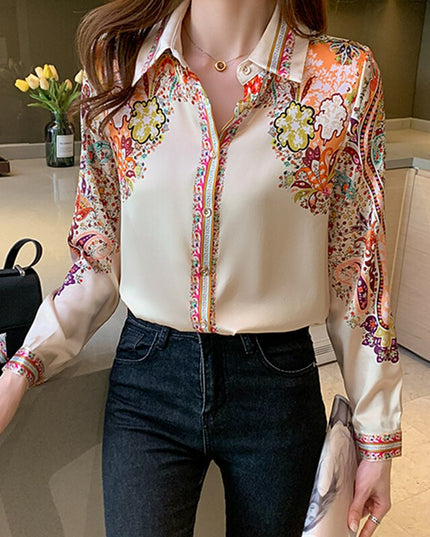 Damska koszula we wzory