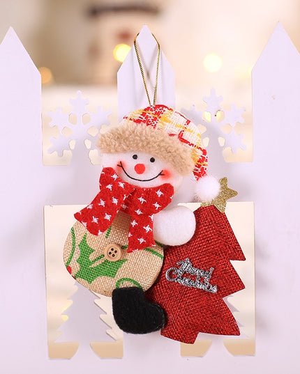 Świąteczna wisząca ozdoba z bałwanem na choince