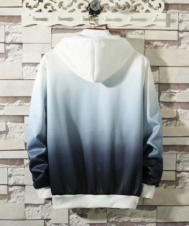 Męska bluza ombre z kapturem