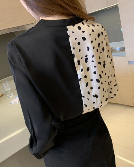 Damska koszula dwukolorowa