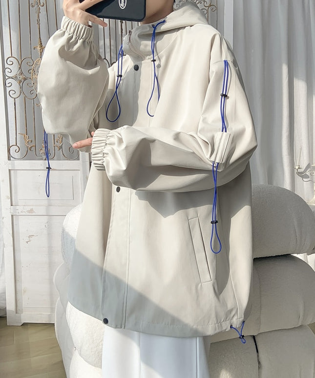 Męska kurtka przejściowa oversize z kapturem