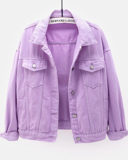 Damska kurtka jeansowa klasyczna o prostym kroju